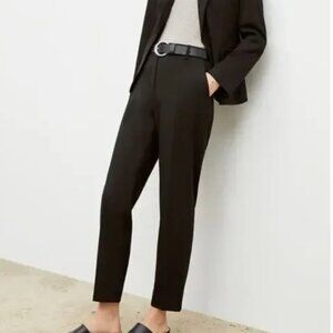 MM LaFleur The Mejia Pant Washable Wool Twill Black Dress Pants